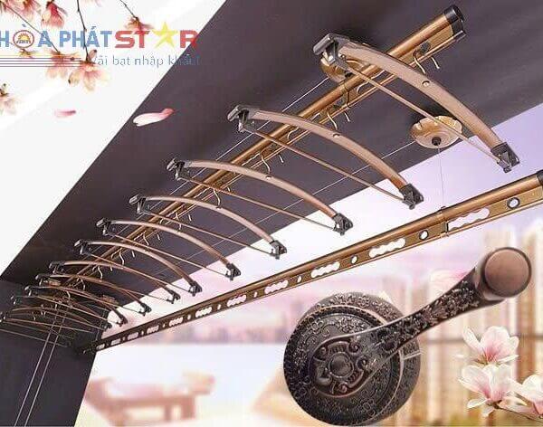 Giàn Phơi Gắn Trần Quay Tay Hòa Phát Star-HP06