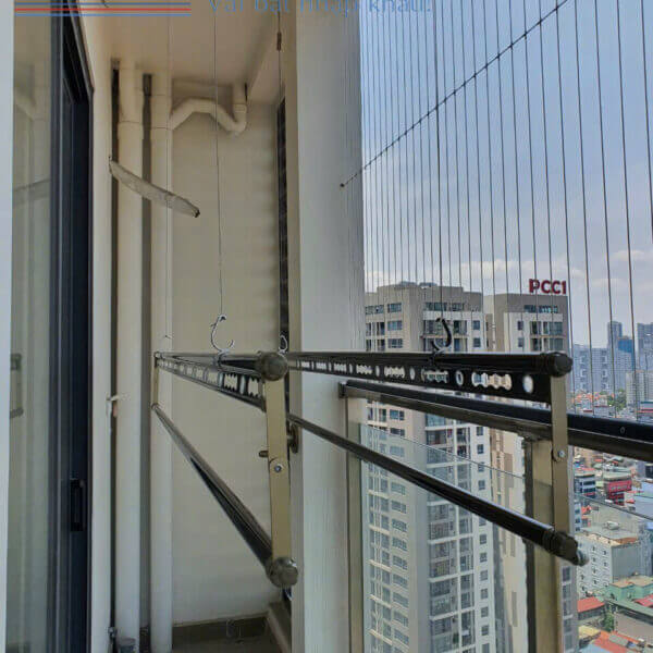 Giàn Phơi Gắn Trần Quay Tay Hòa Phát Star-HP05