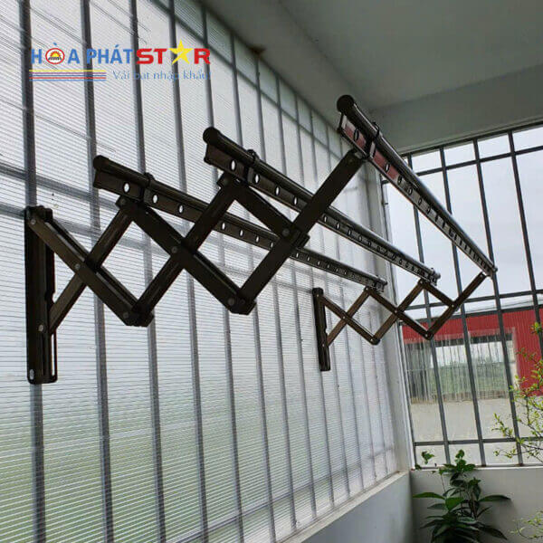 Giàn Phơi Thông Minh Gắn Tường Kéo Ngang ( HPXN-08 )