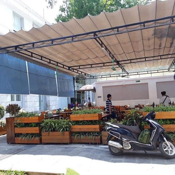 BẠT CHE NẮNG MƯA XẾP LỚP