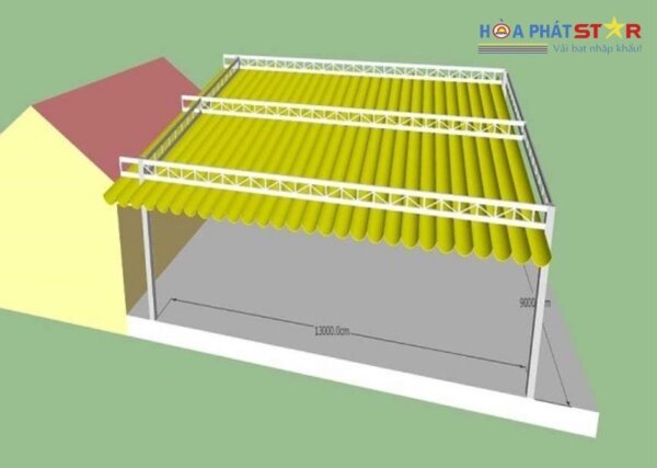 mái bạt xếp quán cafe 2